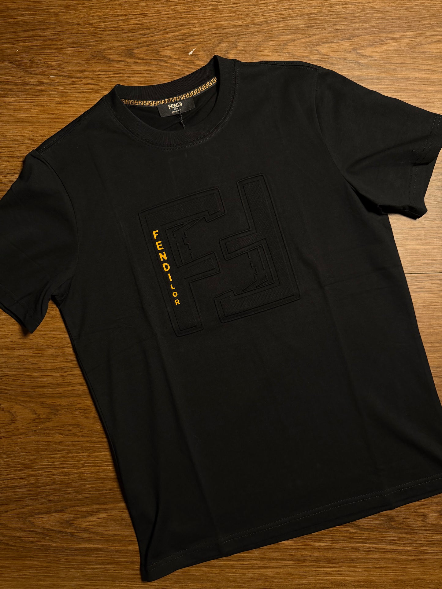 Fendi Black Graphic T-Shirt