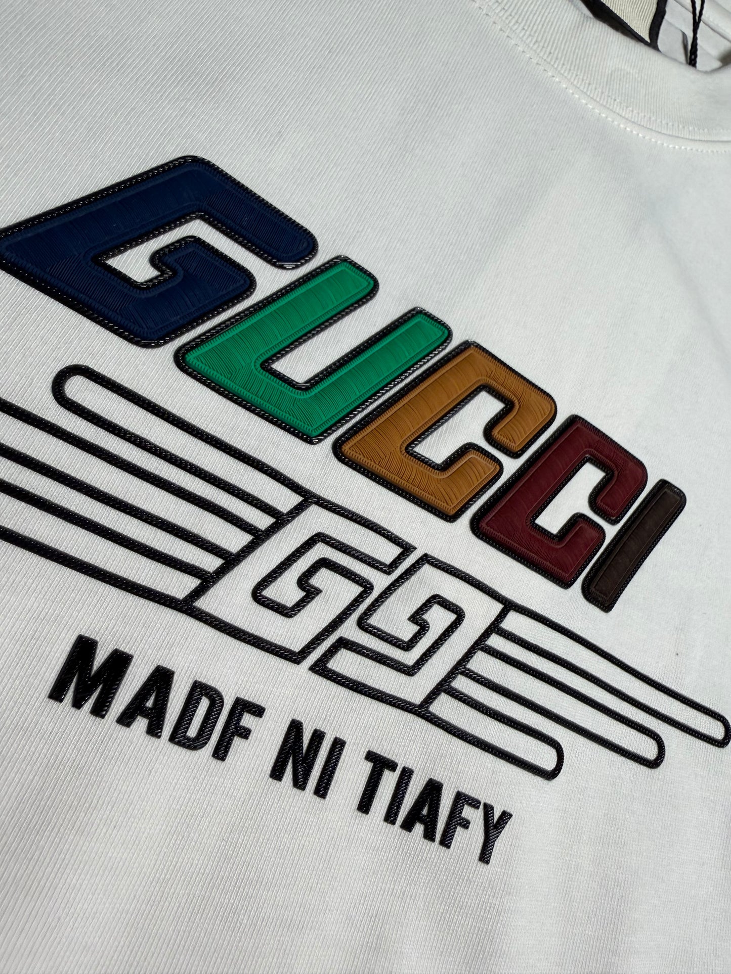 Gucci White Graphic T-Shirt