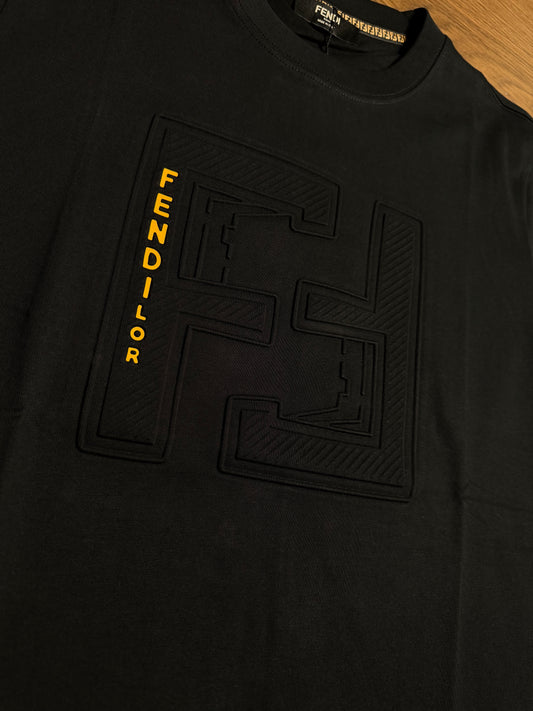 Fendi Black Graphic T-Shirt