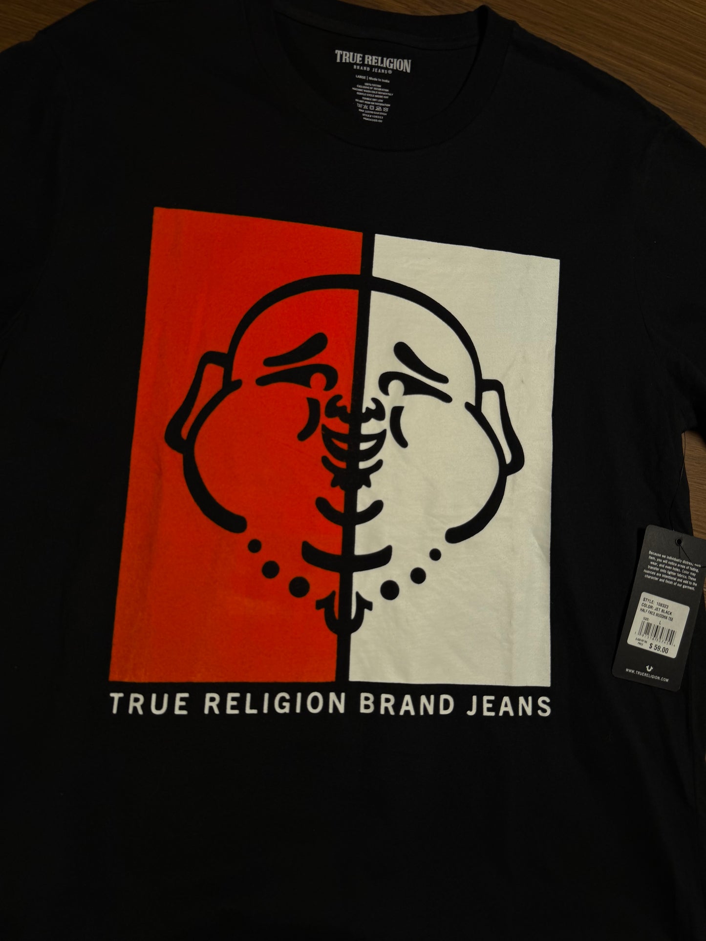 True Religion Black T-Shirt