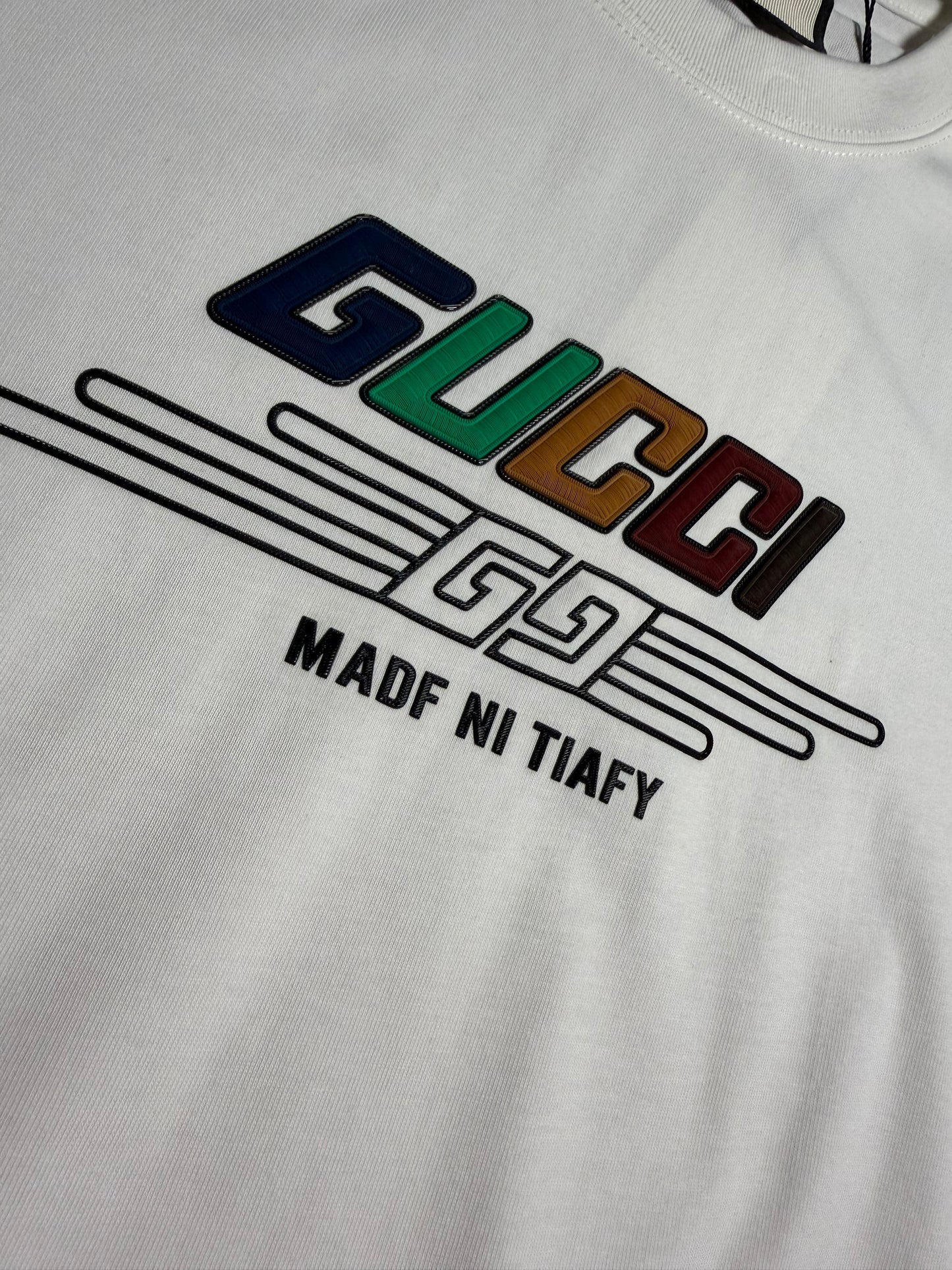 Gucci White Graphic T-Shirt