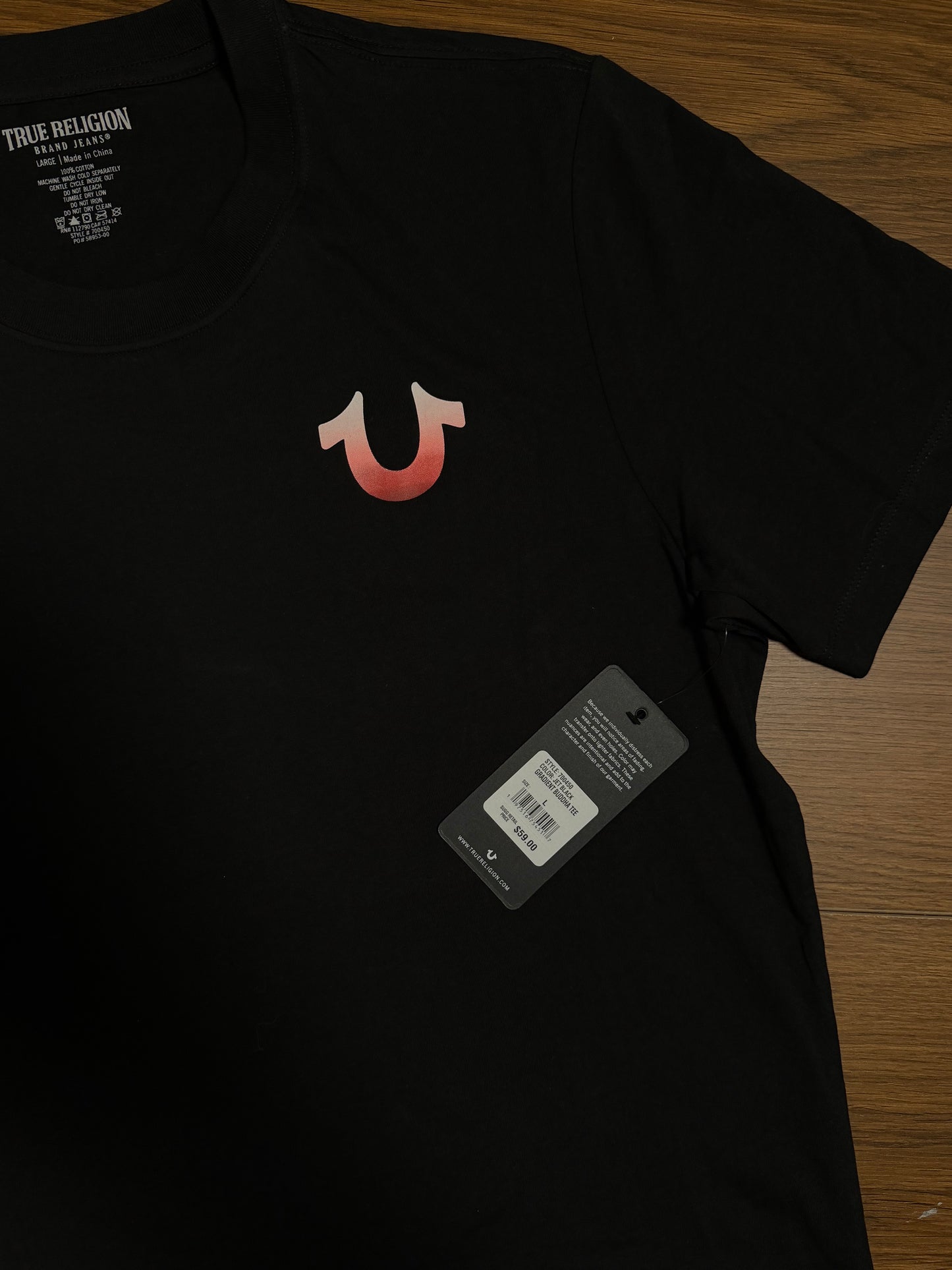 True Religion Black T-shirt